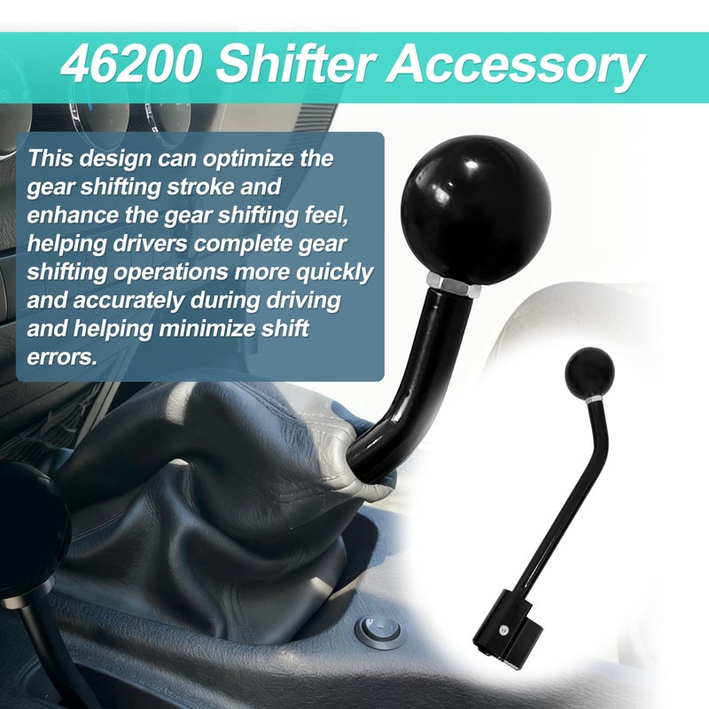 WEST ORGIN 46200 Shifter Accessory, Shifter Stick Replacement for B & M Compatible with 07-18 Jeep Wrangler TJ & JK Shifter with 6 Speed Manual Transmission, 1 Pack - Image 2